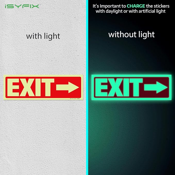 iSYFIX Exit Stickers Signs - Image 2