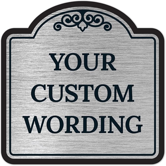 Custom Decorative Sign, Personalized Metal Sign by SigoSigns