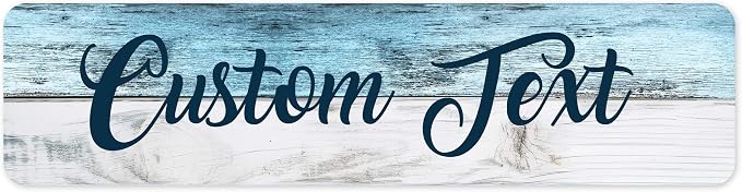 Custom Sign, Custom Street Sign, 11 Font Colors, 13 Font Styles, 4 Hole Options by MySignCenter