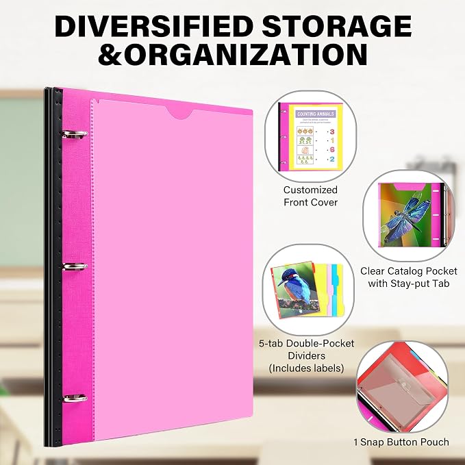 WOT I Telescoping Project Organizer 2-Pack, Refillable Binder - Image 4