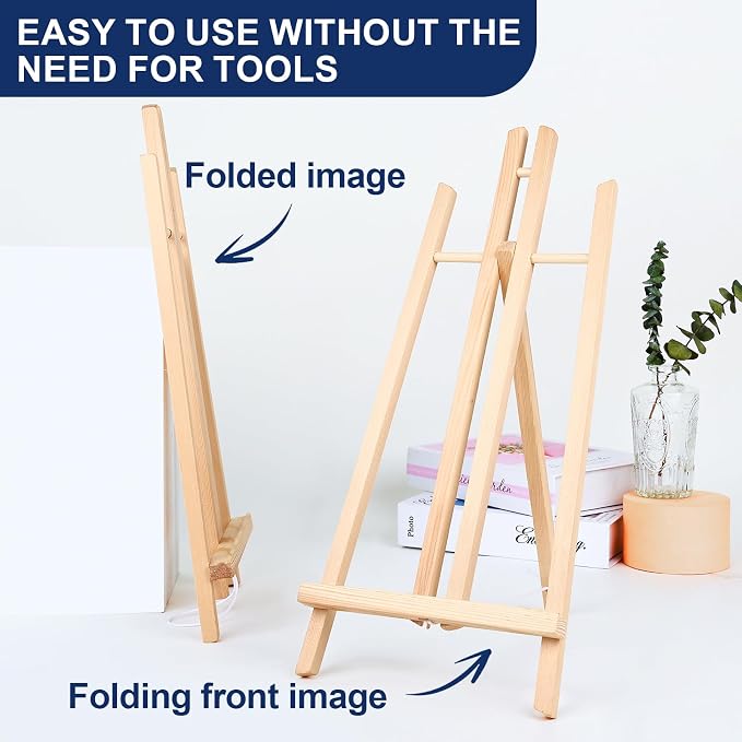ESRICH 15pcs 17 Inch Tabletop Easels, Easel Stand - Image 4