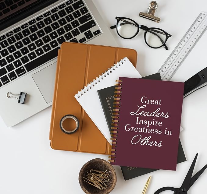 OXW Burgundy Notebooks for Work, Employee Appreciation Gifts, Leadership Gifts - Image 6