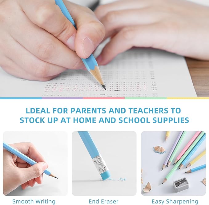 ZWlOT Wood-Cased Pencils, Pre Sharpened Pencils, School Classroom Teacher - Image 3