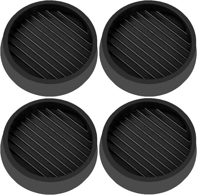 VOCOMO 3X3 Round Rubber Caster Cups, Non Slip Furniture Pads, Anti-Slip Gripper by VOCOMO