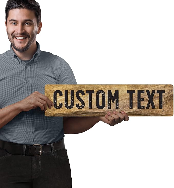 Custom Sign, Custom Street Sign, 11 Font Colors, 13 Font Styles, 4 Hole Options - Image 2