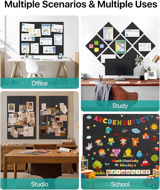 Large Cork Boards for Walls, Cork Boards for Office Decor, Felt Board - Image 7
