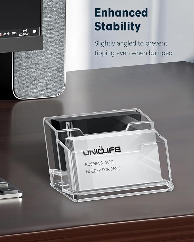 Uniclife Acrylic Business Card Holder - Image 6