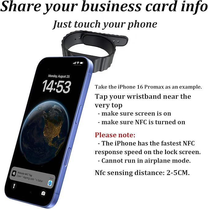 Digital Business Card Wristband - Image 3