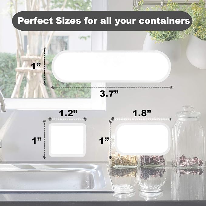 264 Pieces Removable Food Labels Stickers Waterproof Kitchen Labels - Image 6
