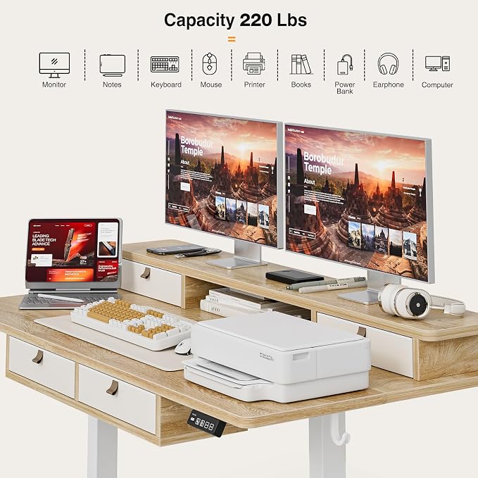 Grandder 55 x 28 inch Electric Standing Desk - Image 5