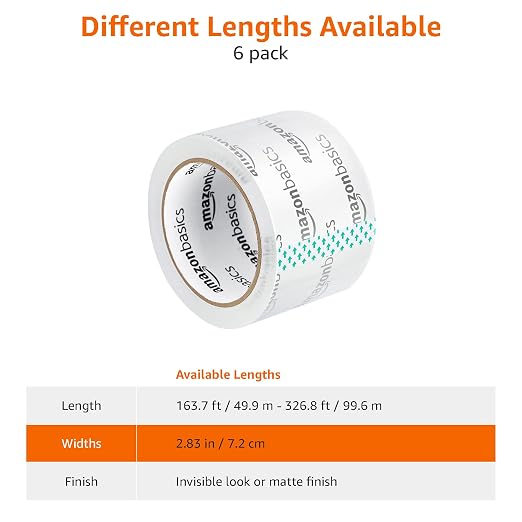 Amazon Basics Extra-Wide Packing Tape, Designed - Image 5