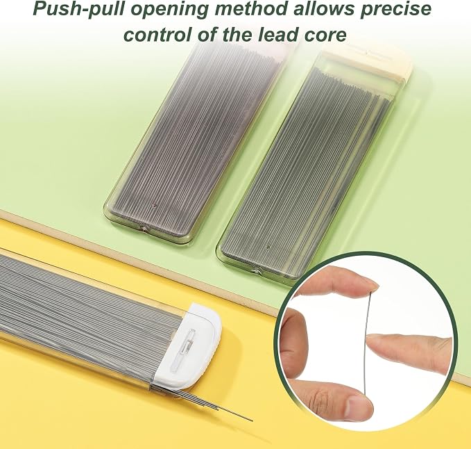 PATIKIL 300Pcs HB Mechanical Pencil Lead, 0.5mm Black Lead Refill Break - Image 4