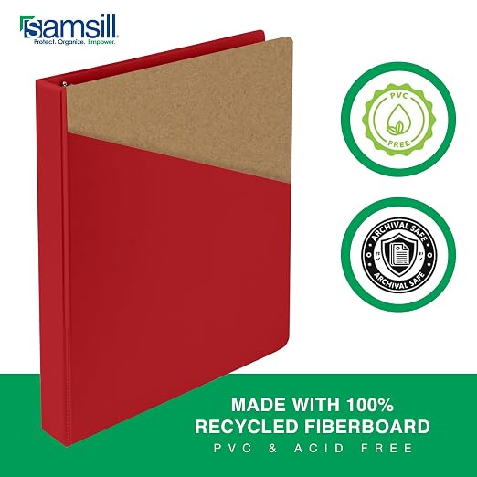 Samsill 2 Inch 3 Ring Binders, Made in USA, Economy Round Ring, 425 Sheet - Image 4