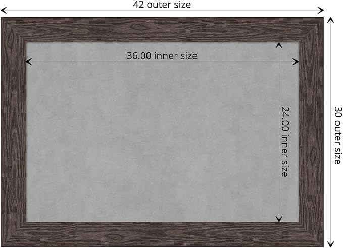 Amanti Art Black Framed Magnetic Board 30x42 Large Vision Board - Image 4