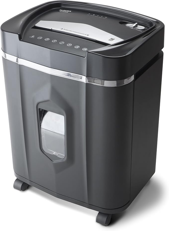 Aurora Anti-Jam 16-Sheet Crosscut Paper/CD and Credit Card Shredder/ 5-Gallon - Image 3
