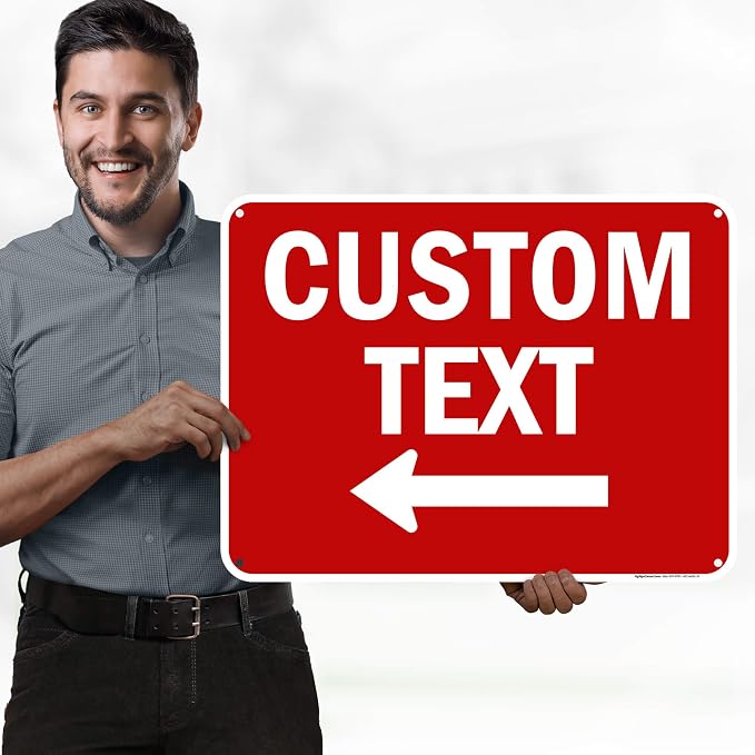 Custom Arrow, Custom Directional Sign, Left Arrow, 18x24 Inches, 55 mil thick - Image 2