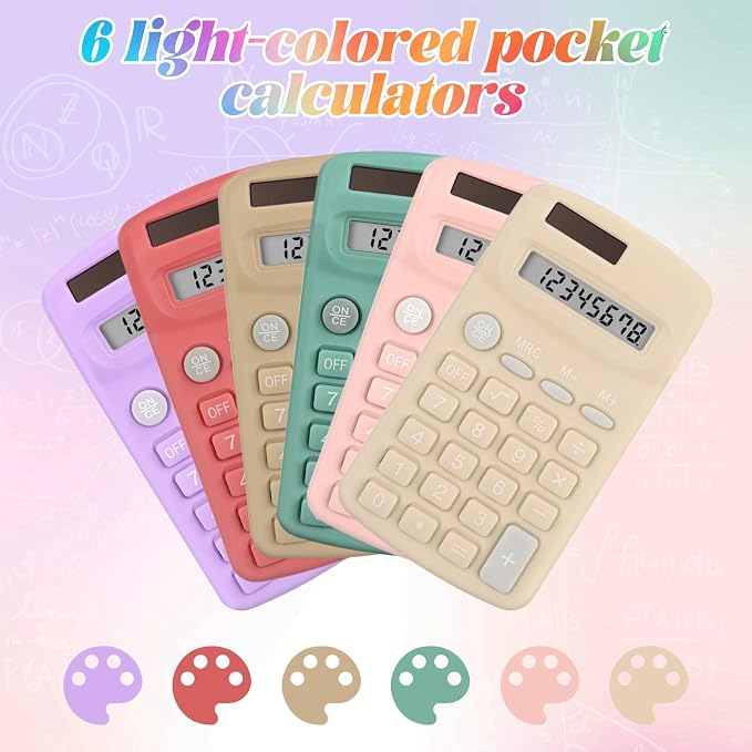 Tellegloww 18 Pcs Pocket Size Basic Calculators Bulk - Image 3