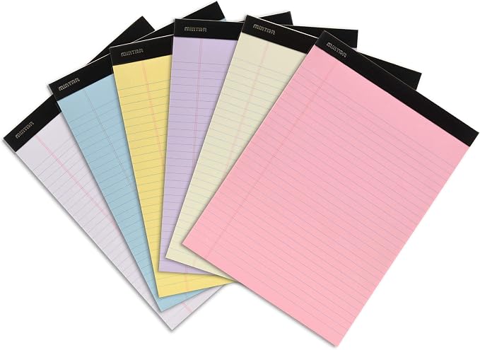 Mintra Office Legal Pads, 8.5in x 11in, Wide Ruled)) by Mintra