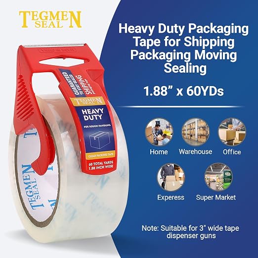 TegmenSeal Heavy Duty Clear Packing Tape - Image 3
