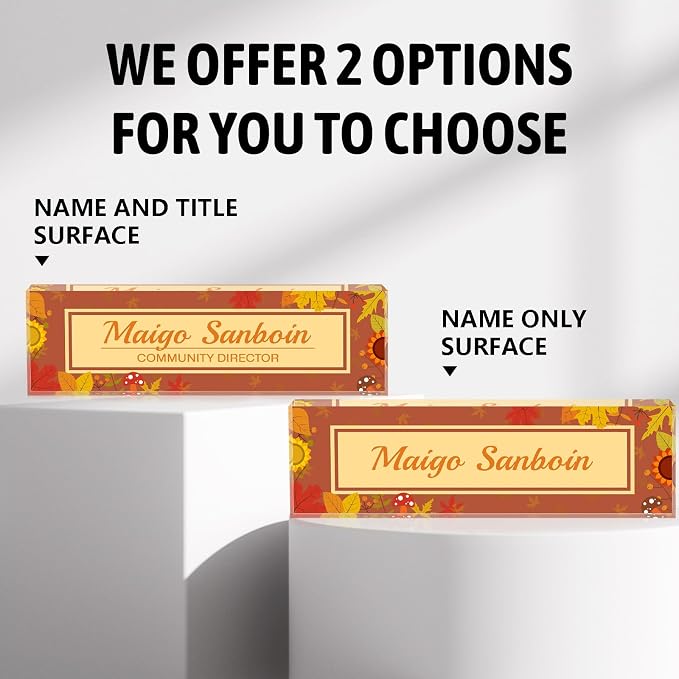 Personalized Name Plate for Desk Custom Acrylic Desk Name Plate Custom Employee - Image 6