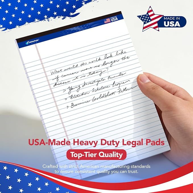 WritePads Legal note pads 8.5"x11" Legal Pads, Wide Ruled, 12 Pack, 50 Sheets - Image 8