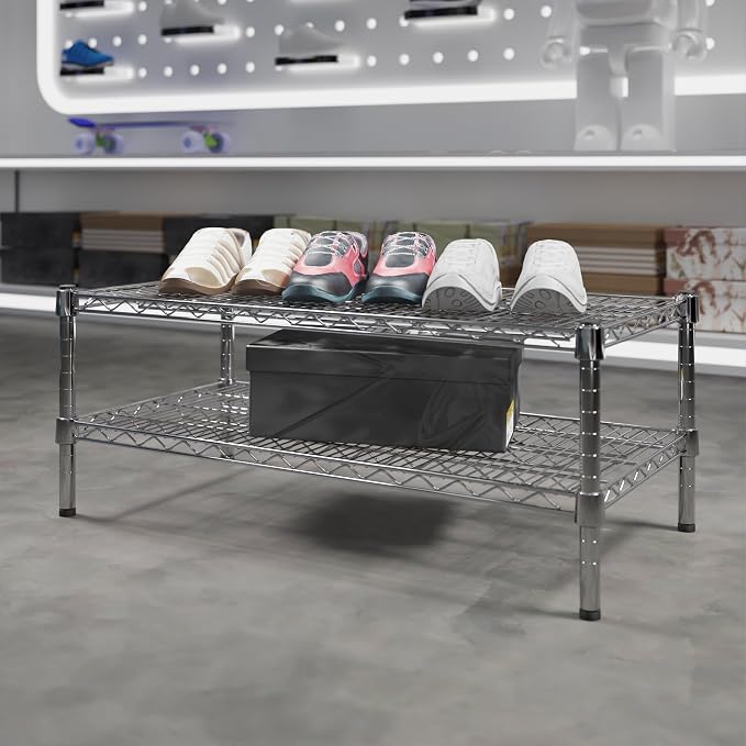 Regal Altair 18" Deep x 36" Wide x 14" Height Wire Shelving Kit | 2-Tier | NSF - Image 2