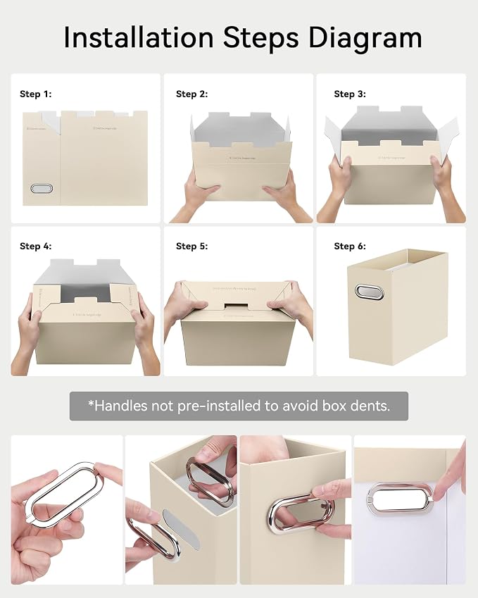 Oterri Cardboard File Organizer Box - Image 4