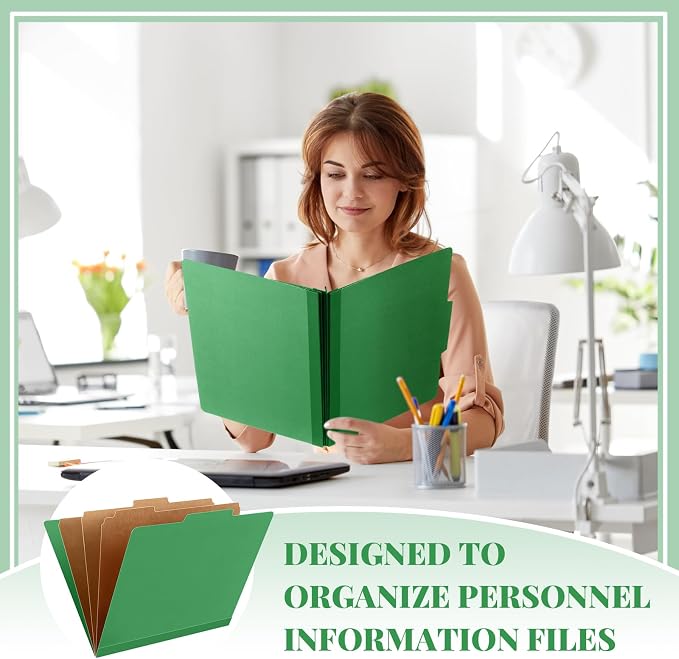 Skyygemm 36 Pcs Classification Folders Letter Size, 3 Divider Pressboard File - Image 6