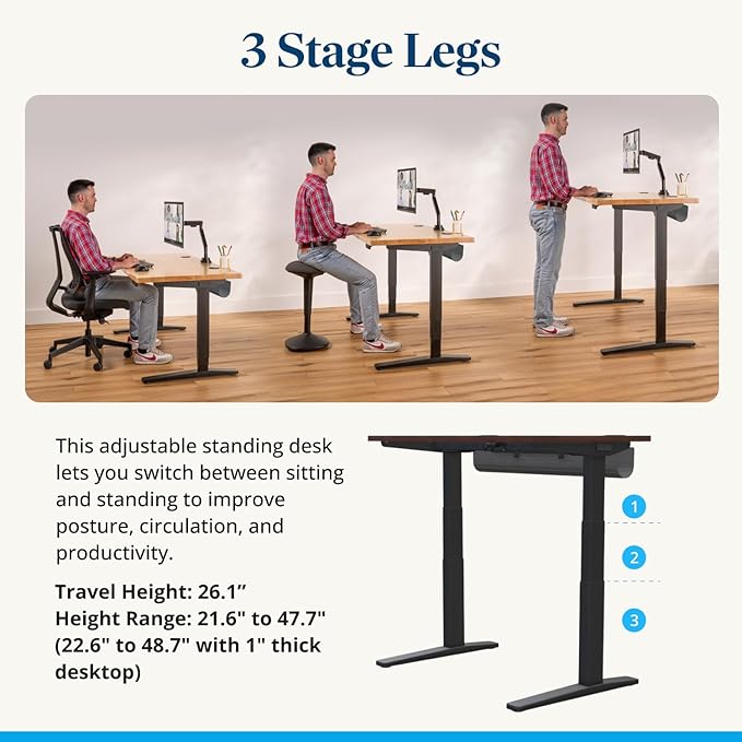 UPLIFTDESK V3 2-Leg Maple Laminate Wood Standing Desk – Adjustable Height - Image 5