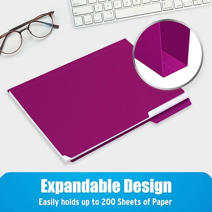 Sooez 6 Pack Plastic File Folders Colored - Image 5