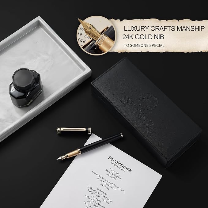 HDDNB Black Luxury Fountain Pen Set - Image 4