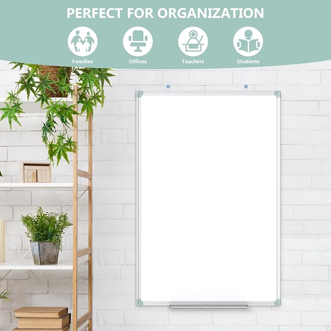 Lockways Magnetic Dry Erase Board, 36 x 24 Inch Magnetic Whiteboard White Board - Image 4
