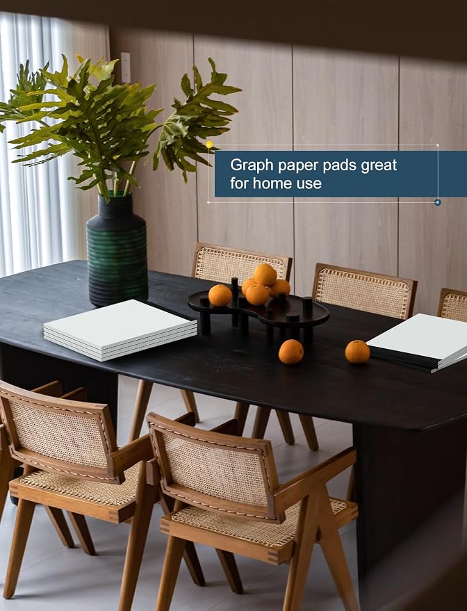 Zaviko Grid Paper Pads 8.5 x 11, 3 Pack, 4x4 Blue Quad Graph Paper Pads 8.5 x 11 - Image 7
