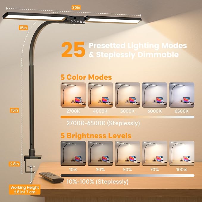 SIBRILLE Upgraded LED Desk Lamp - Image 3