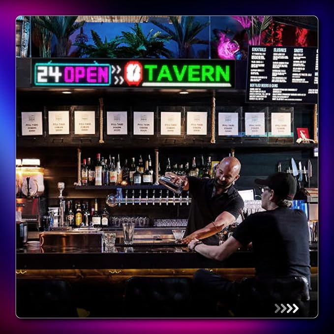 Large Programmable LED Sign, P5 Resolution Indoor Store LED Sign, - Image 4