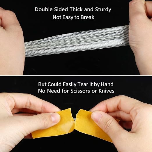 MILEQEE 3Pack Double Sided Tape Heavy Duty, 2in x 66FT, Super Sticky Resistente - Image 4