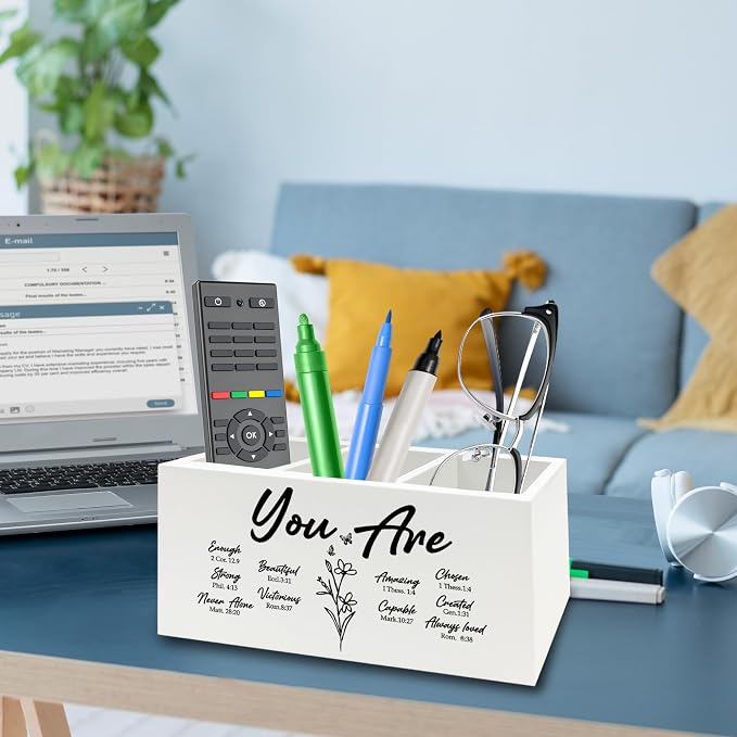 QZQE You Are Christian Pen Pencil Holder Organizer - Image 3