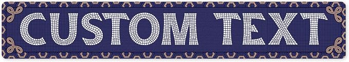 Custom Sign, Custom Street Sign, 11 Font Colors, 13 Font Styles, 4 Hole Options by MySignCenter