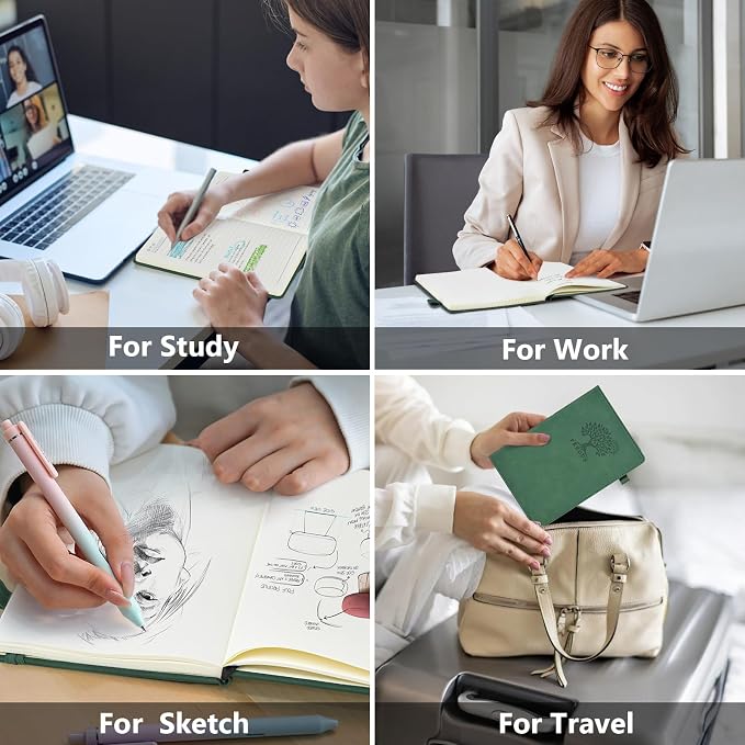 PERCUN Dotted Journal Notebook for Men & Women, 160 Pages Dot Grid notebook for - Image 7