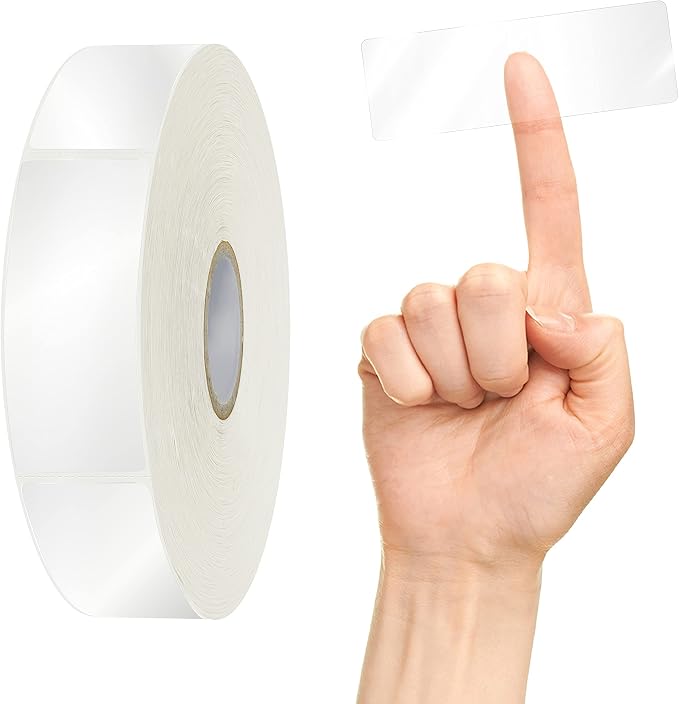 500 PCS Label Protectors, Transparent Waterproof Clear Wafer Seal Stickers by Stickyourhappymoment