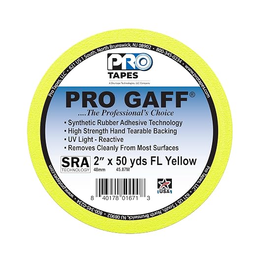 2" Width ProTapes Pro Gaff Premium Matte Cloth Gaffer's Tape - Image 2
