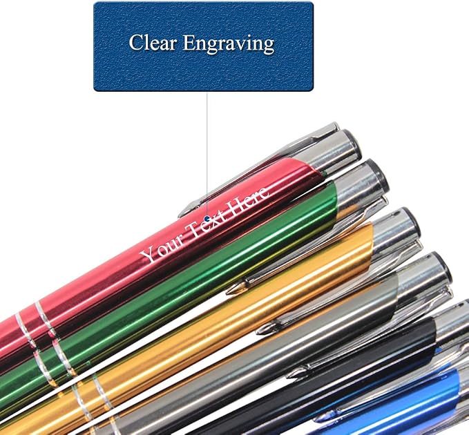 HH-STUDIO CUSTOM 50 Promotional Metal Ballpoint Pen Engraved - Image 8