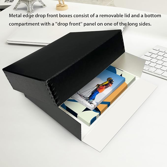 Lineco, 8x10 Museum Archival Storage Box, Drop Front Design - Image 4