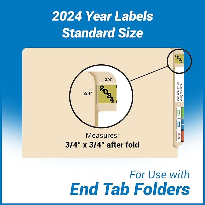 2024 Year Labels, Doctor Stuff 2024 Chart Stickers, Jeter Style, USA Made Year - Image 4