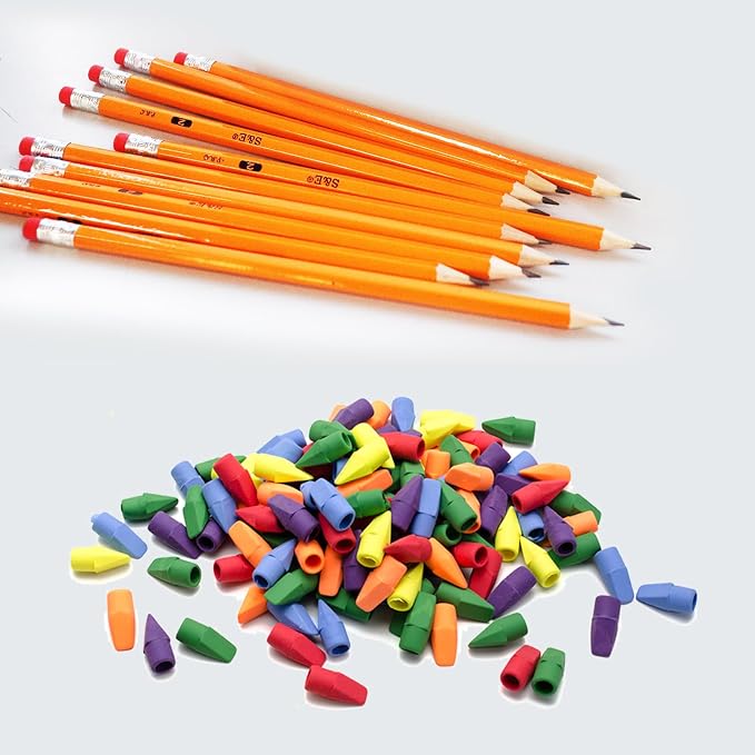 S & E TEACHER'S EDITION 220Pcs Pencils & Erasers Tops Set, - Image 3