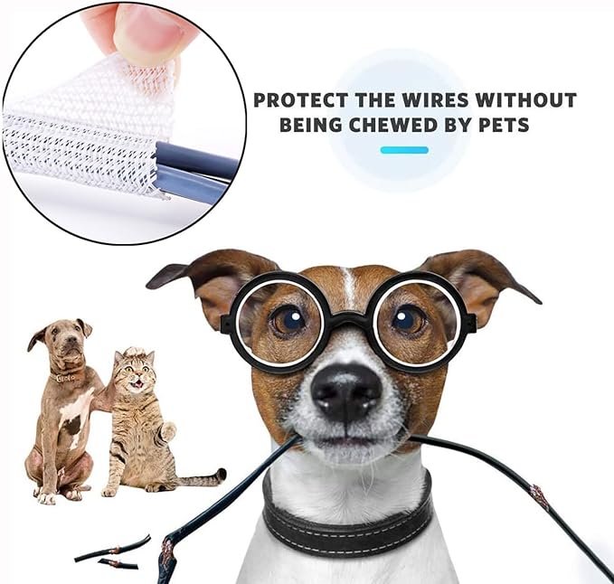 QCSIW 3/4"-25ft Braided Cable Sleeve Protector - Image 2