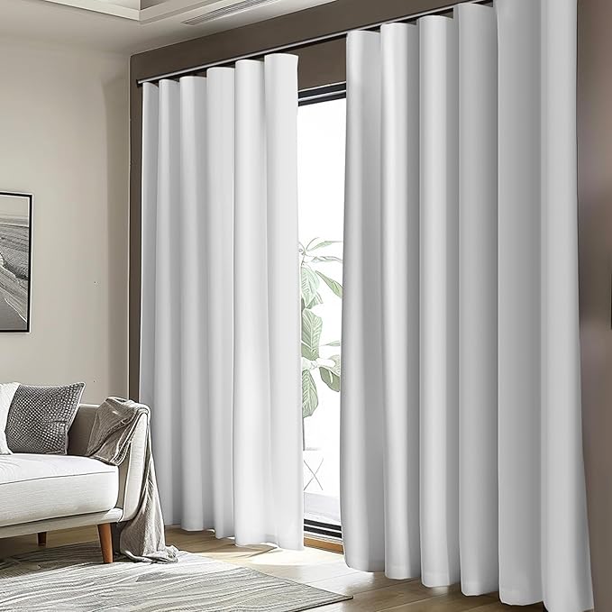 Cbsroro Room Divider Blackout Curtain Track Curtains Wall Dividers Panels Screen - Image 3