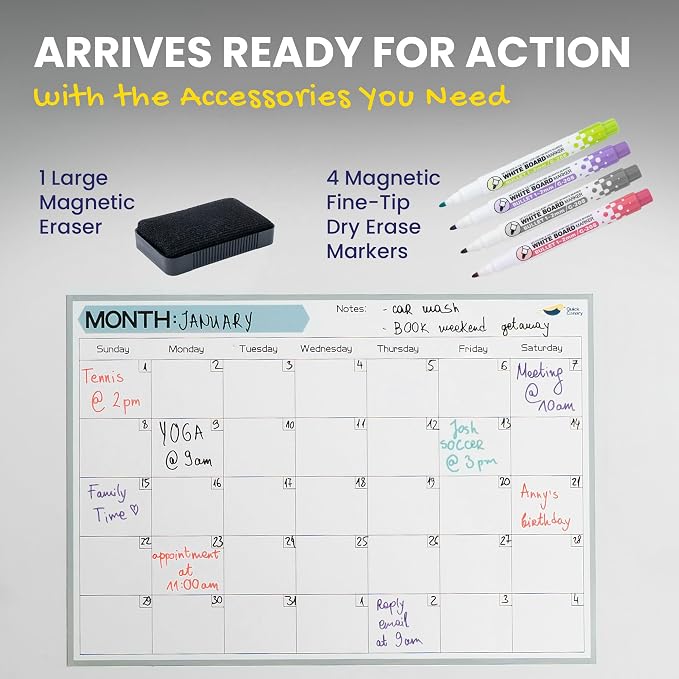 Monthly Magnetic Calendar for Refrigerator - Image 6
