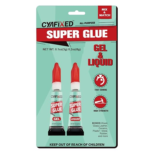 Super Glue Liquid&Gel, Instant Adhesive, Strong Bonding by CYAFIXEDSUPERGLUE