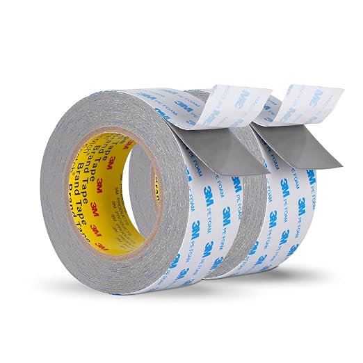 Heavy Duty Double Sided Foam Tape 2in×20Ft 2 Pack, Made of 3M PE Foam Mounting by 3MFullRangeProducts